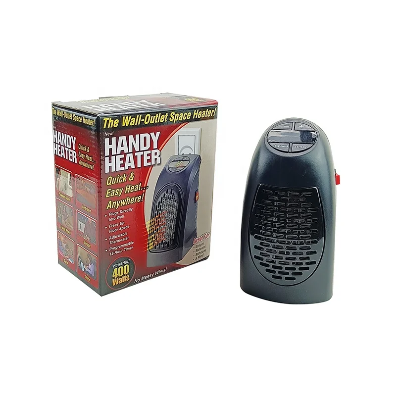 China Plug In Mini The Wall-outlet Instant Heating Electric Smart Home Room Fan Personal Handy Portable Space Heater