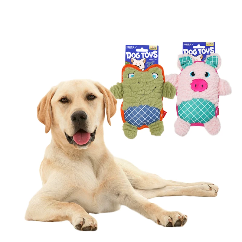 Manufacturer wholesale frog pig squeaky dog plush toys