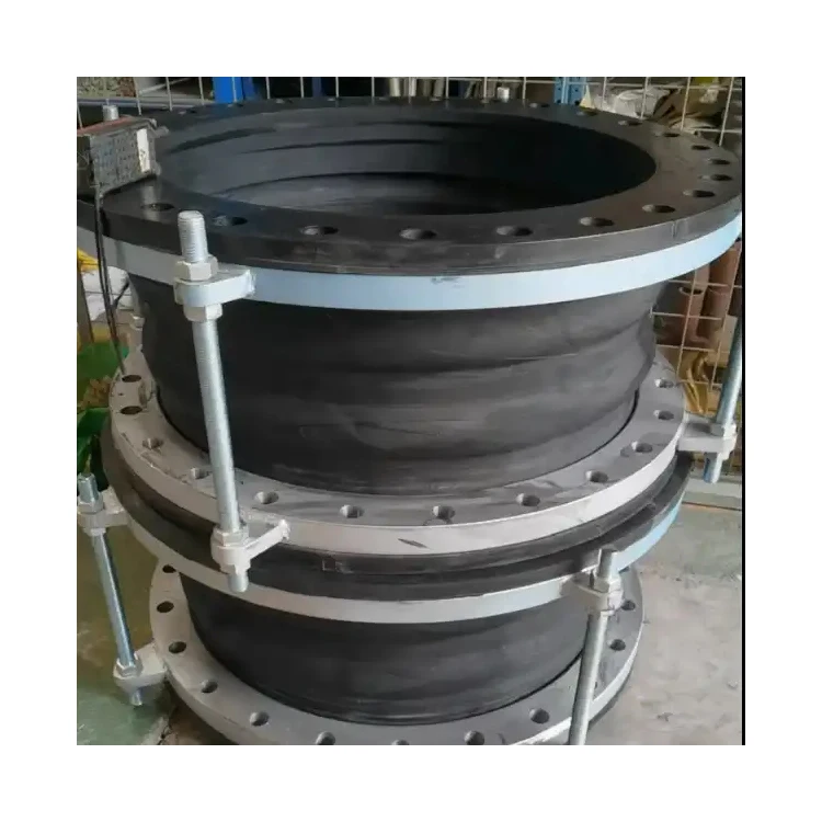 Leeboo Custom Single sphere flange type flexible rubber soft expansion joint coupling with flanges