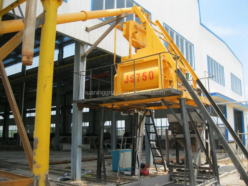Pneumatic Discharge Grout Mixing Machine Js750 Concrete Mixer for Sale Mobile Diesel Engine Concrete Pump 30kw Water Pump 7.5 Kw
