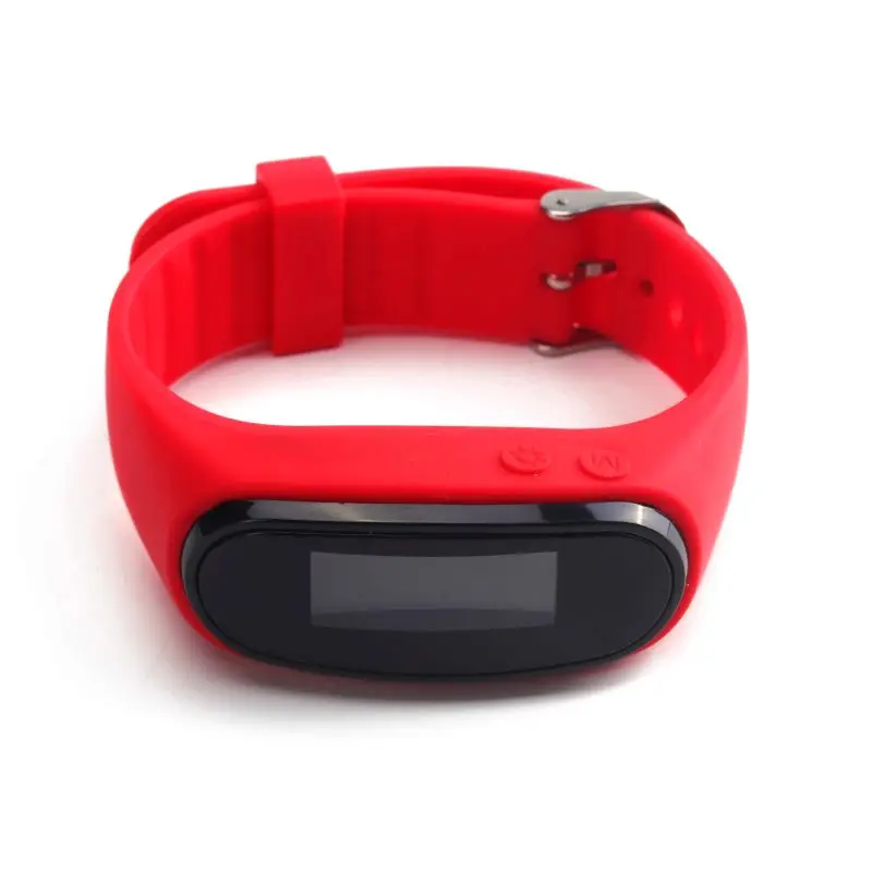 Fitness Pedometer Watch Step Counter Sweat-Proof Silicone Wristbands Bulk Pedometer Watch