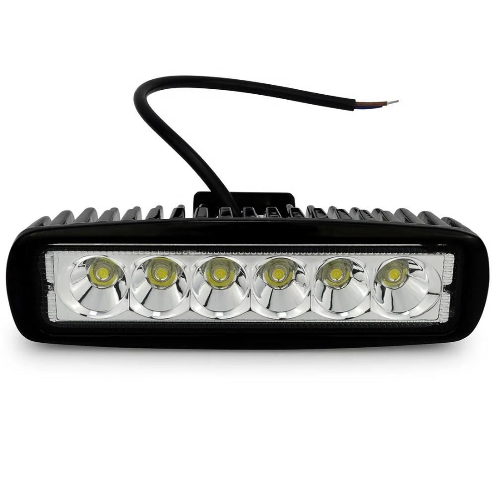 6inch 18w led work light bar spot flood beam offroad driving light for motorcycles cars suv truck
