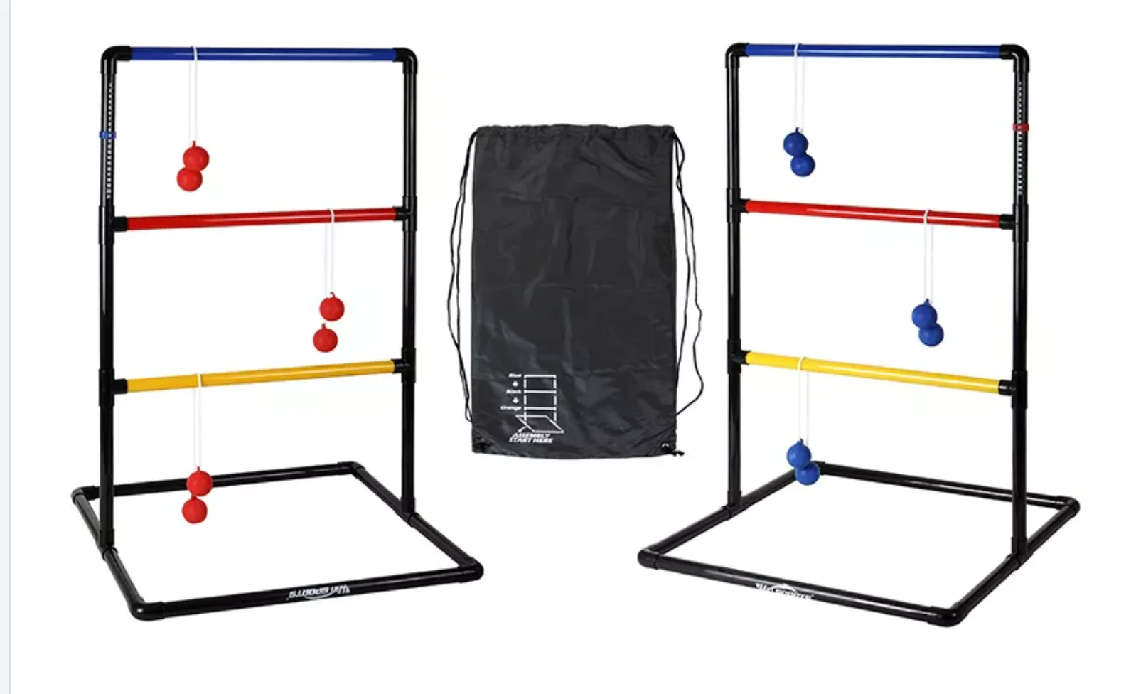 Plastic Premium Outdoor Lawn Game Set Ladder Toss Set With Travel Carrying Case