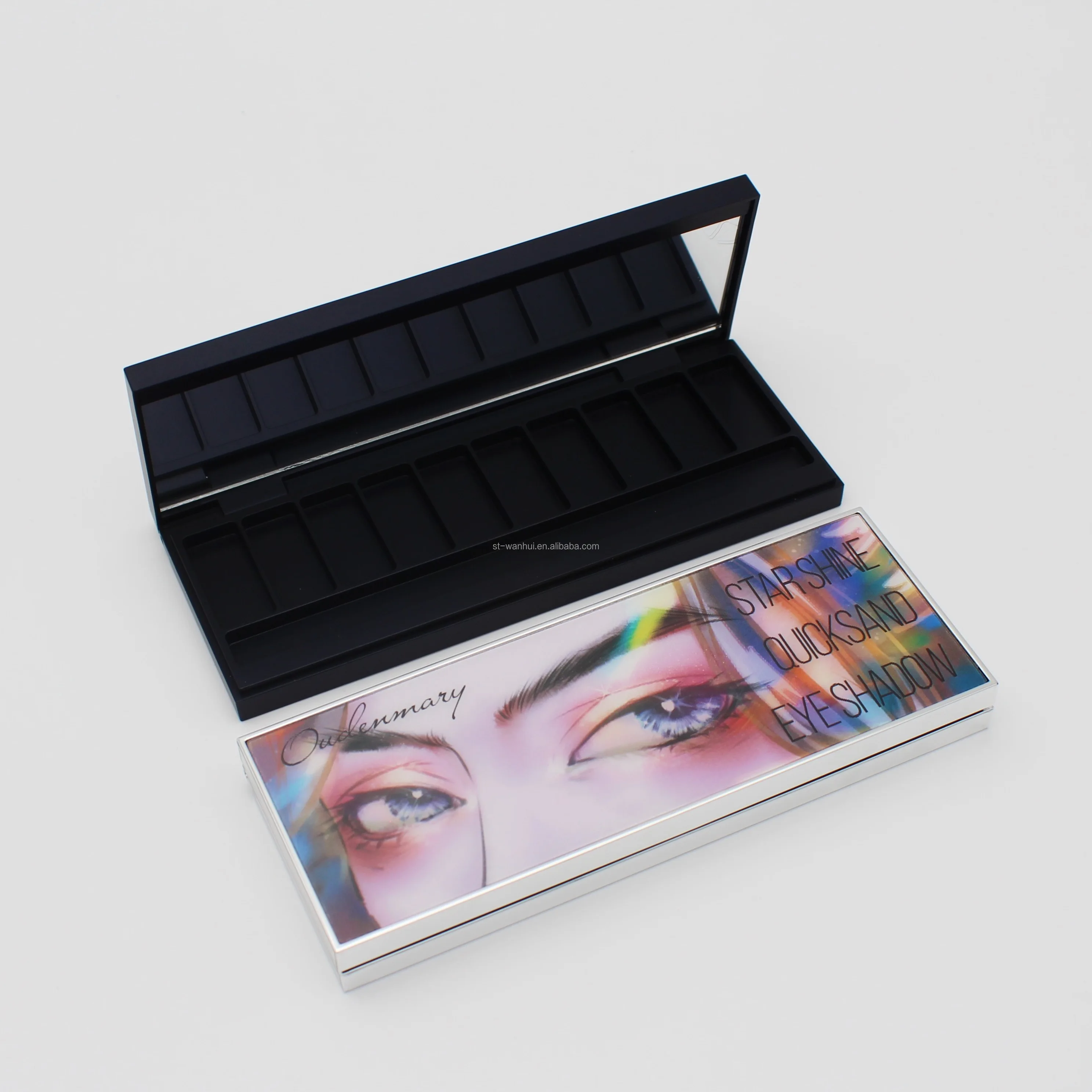 High End Quality Custom 10 Color Empty Eyeshadow Palette for Private Label