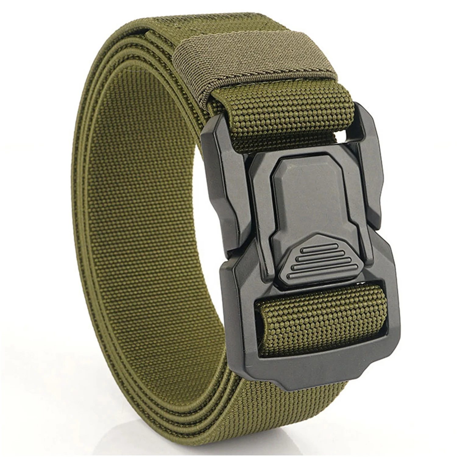 YWHCHI Combat Belt Multi Functional Nylon Belt Canvas Fabric Thickened Double Layer Aluminum Alloy Buckle Tactical Belt Custom