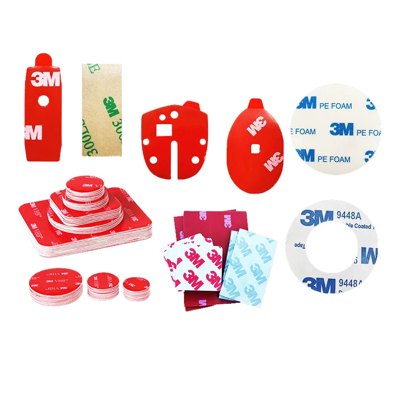 Swivel Belt Clip With Tape 3M Clear Adhesive Foam Ratcheting Dbl Side 4950 Die Cut Double Sided Vhb