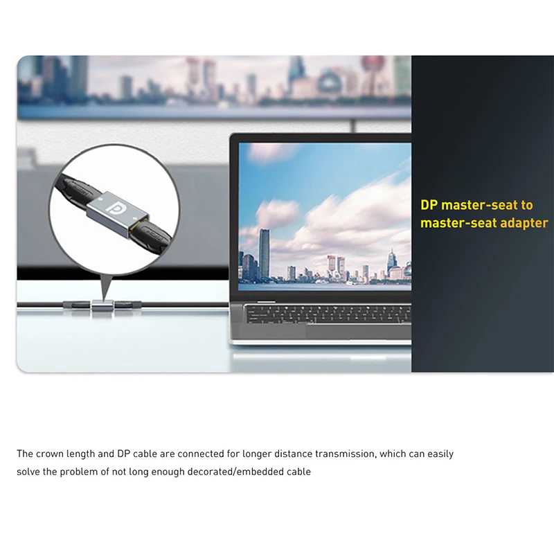 8K 1.4 DisplayPort to DisplayPort Extender DP to DP Adapter with Female to Female Display Port for Ultra HD Signal Extension