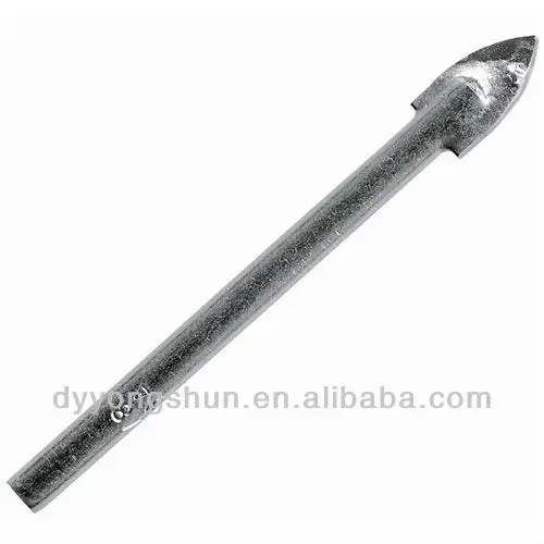 Tungsten Carbide Hex or Straight Shank YG8C Tipped Glass Drill High Cost-Effective