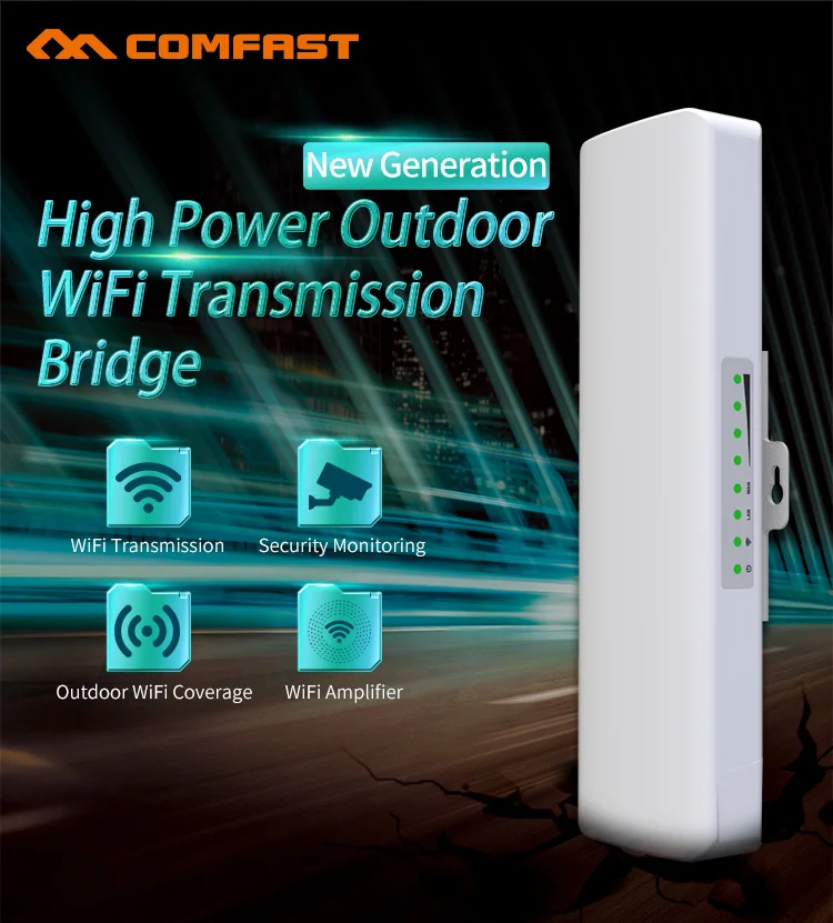 Long range Nanostation M2 COMFAST 5KM 300Mbps 2.4GHz outdoor wireless cpe PTP/PTMP wifi bridge
