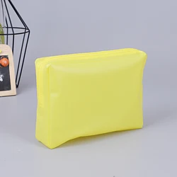 Биоразлагаемый матовый прозрачный дорожный косметический пакет из ПВХ на молнии с логотипом заказчика