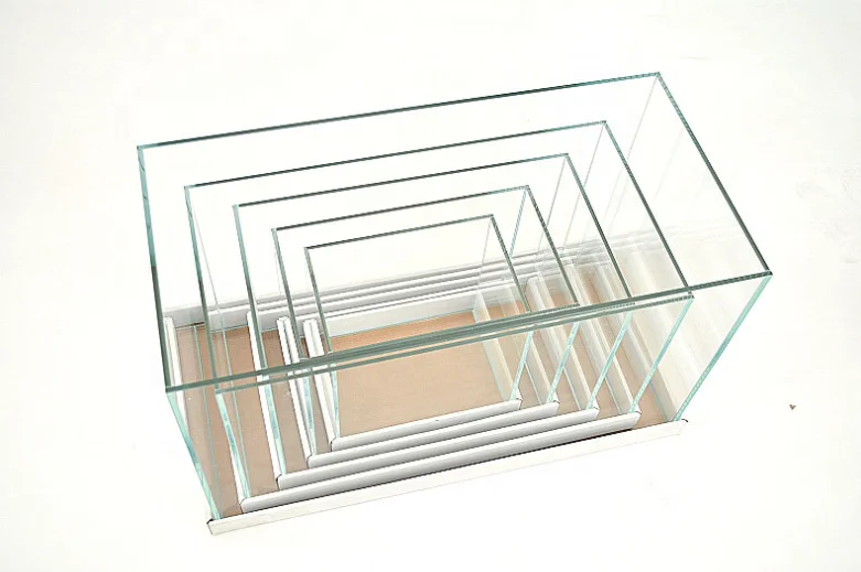 Wholesale Super White Glass Amphibious Fish Tank Aquarium