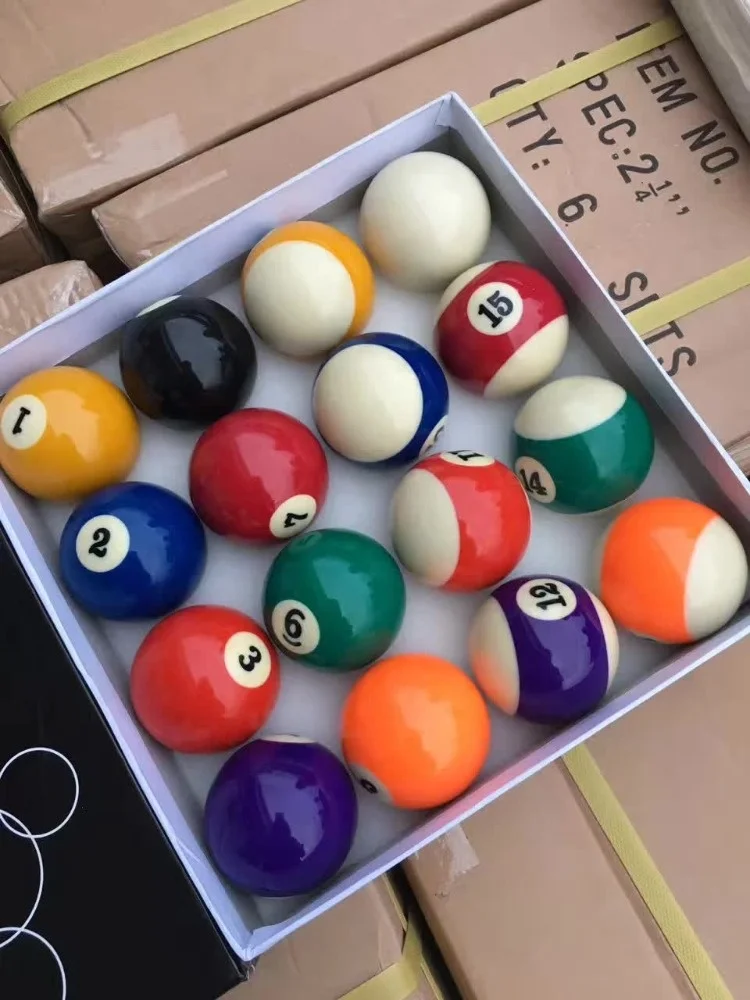 
High quality 16 pcs pool balls billiard balls 52.5mm 