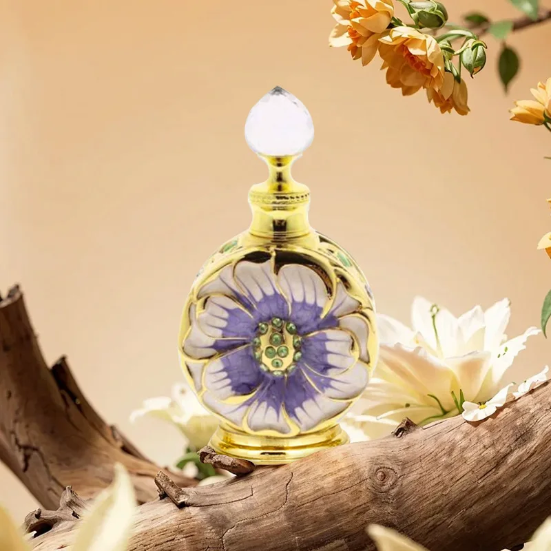 Long Lasting Effect Rose Petal Perfume Dubai Oil Arabic Lasting Refreshing Fragrance 15ml Original Woman Perfume Christmas Gift