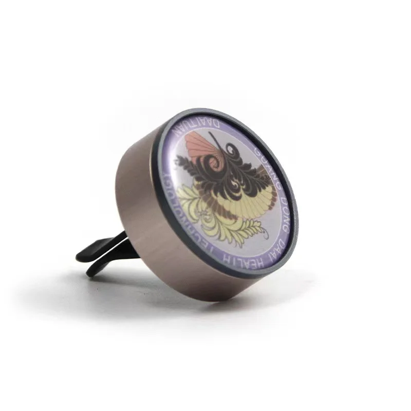 Wholesale Car Aromatic Balm Vent Clip Custom Logo Luxury Decorative Car Air Freshener  Metal Gift Car Oil And Perfume Diffuser