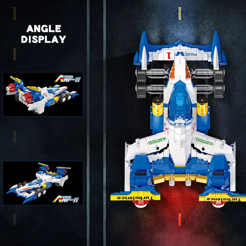 JIESTAR 534 Pcs 8 Channel App & Rc Super Racing Car Pors-che 911Gt2 Building Blocks Compatible With Brick Sets