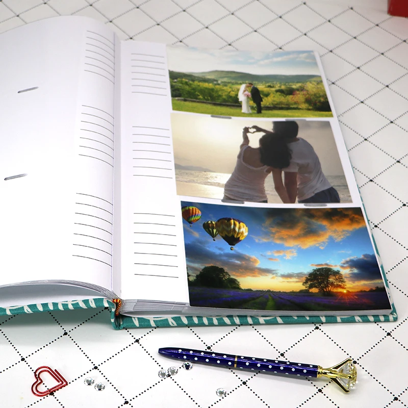 Custom logo design 4x6 10*15cm 300 pockets large big hard cover photo album with window