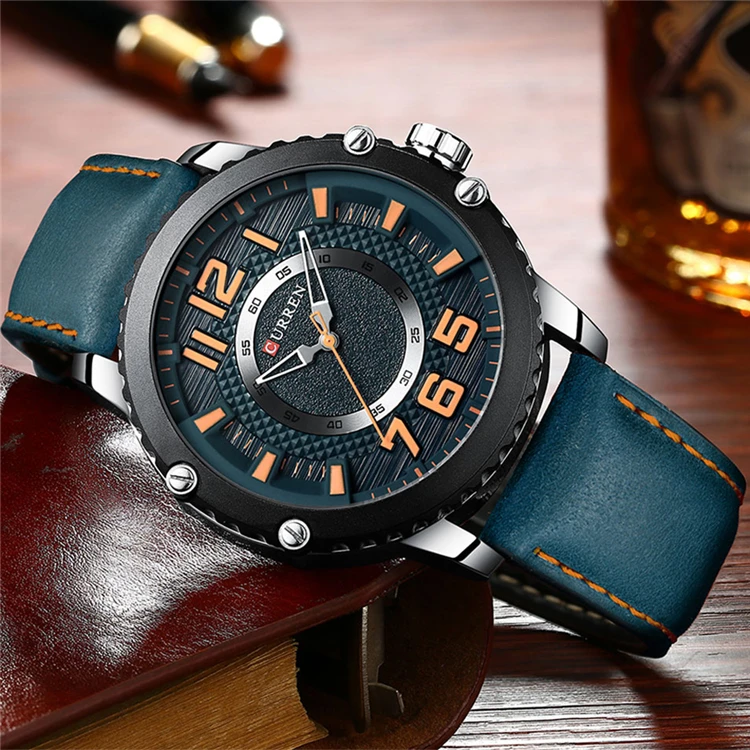 CURREN часы 8341 подарок Relogio Masculino Новый Мужской Топ бренд модные мужские повседневные бизнес кожаный