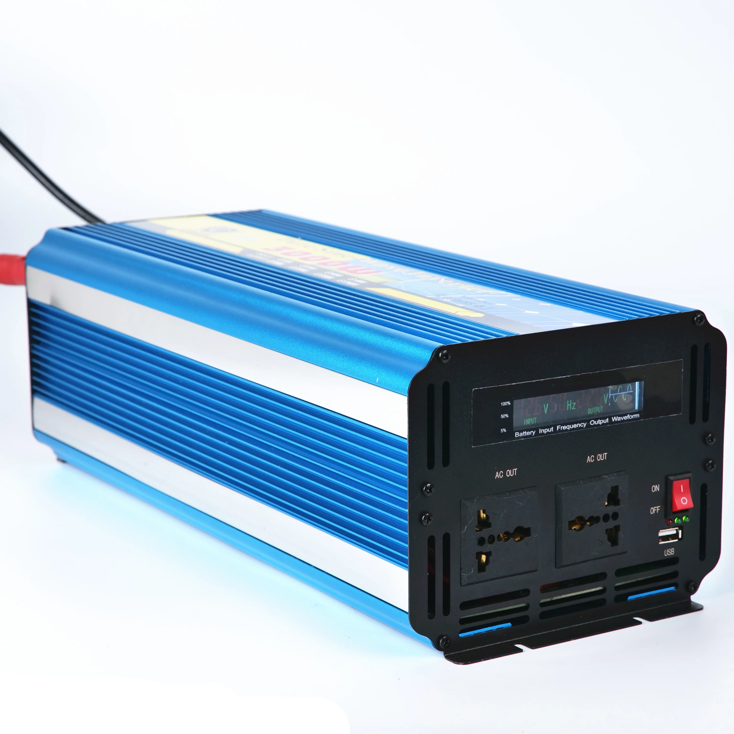 Inverters 12v 3000w high frequency pure sine wave air conditioner inverters & converters with USB port