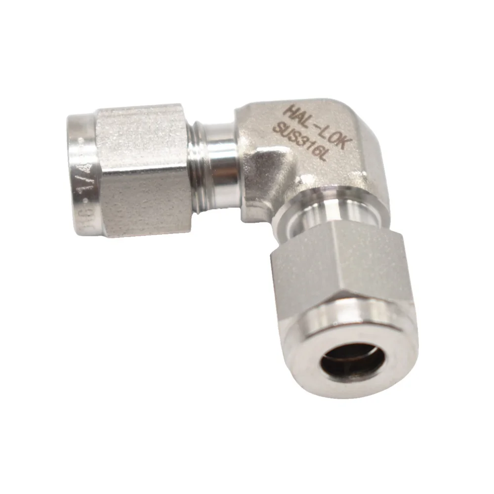 Hot sale right angle equal diameter ferrule joint high pressure 90 degree elbow stainless steel pipe