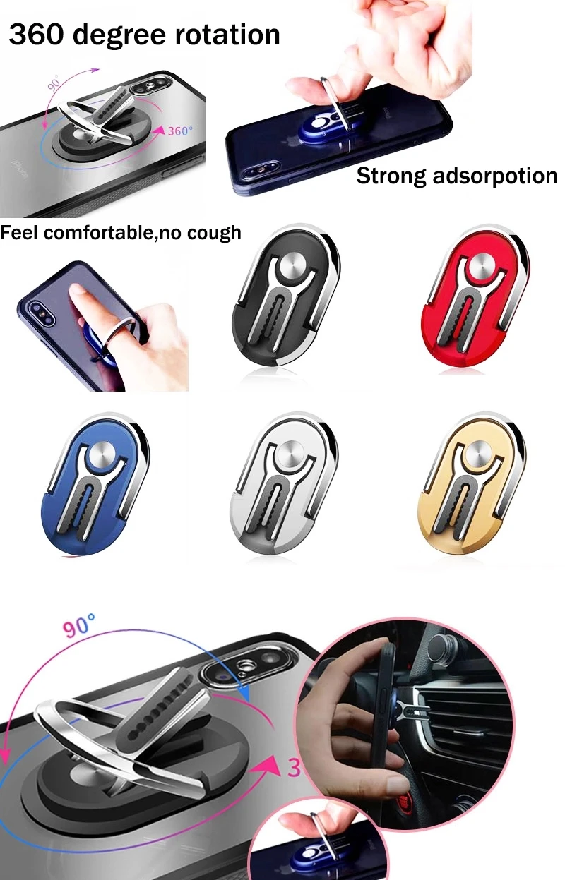 Factory Price 2021 phone accessories universal 2 In 1 360 Degree Rotation Car Air Vent Mount Mobile Phone Finger Ring Holder.jpg