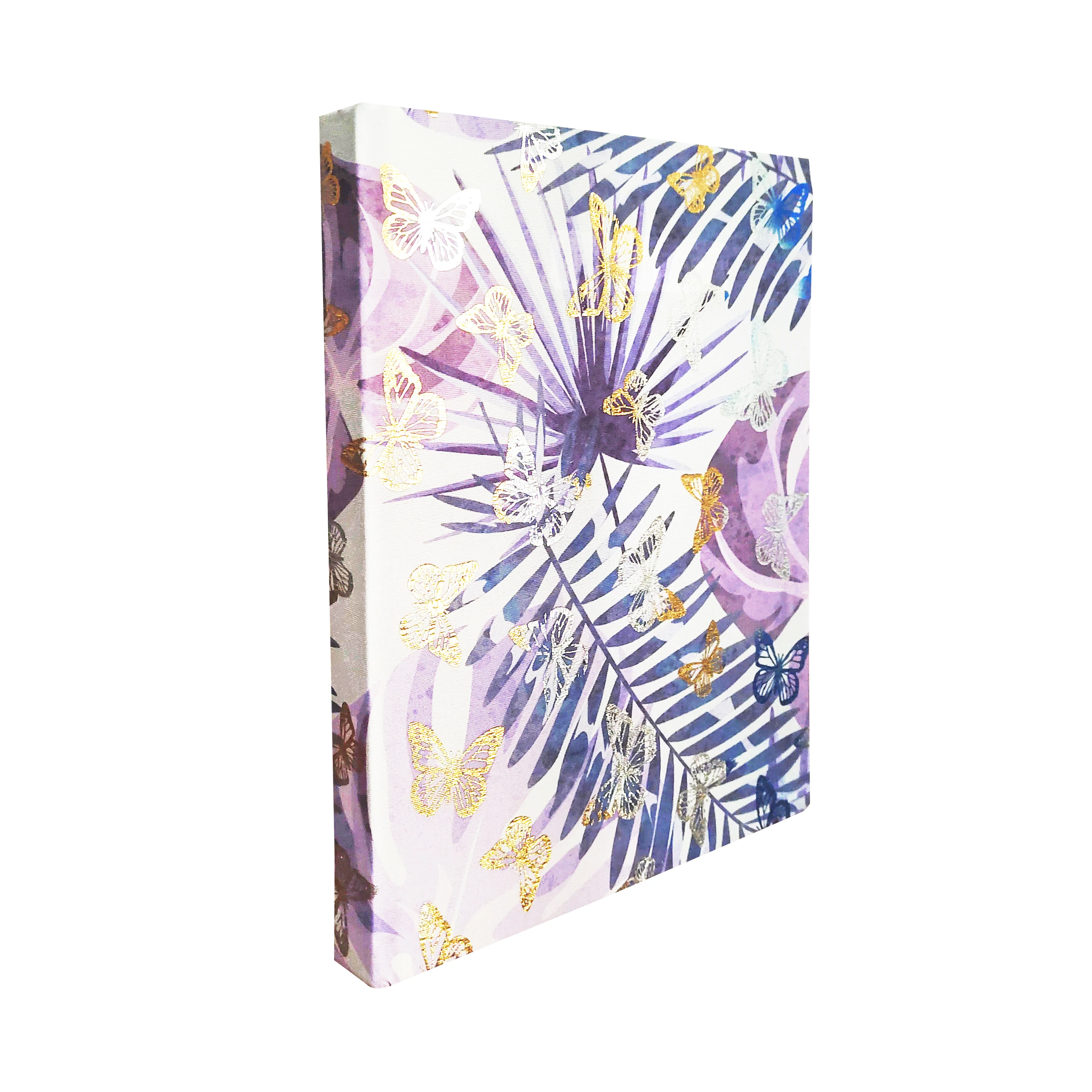 2021 New Arrivals Oem Customized  Bronzing technology stretchable fabric samples book cover