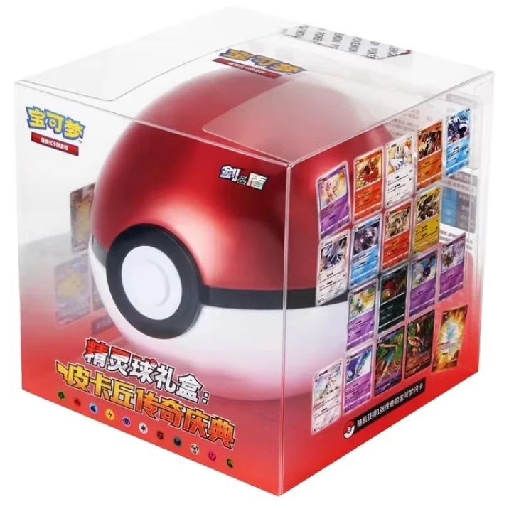 Original PTCG Trading Cards Gifts PokemonD 5.0 Simplified Chinese Dream Poke Ball Gift Box Pikachu Legend Celebration Super Ball