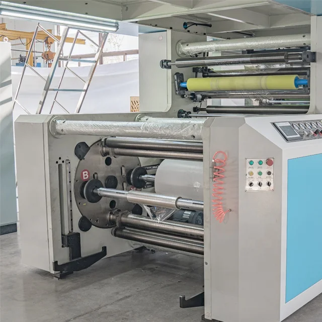 CI Type Central Drum PE Breathable Film Flexo Printing Machine PP PE films roll Flexo Press
