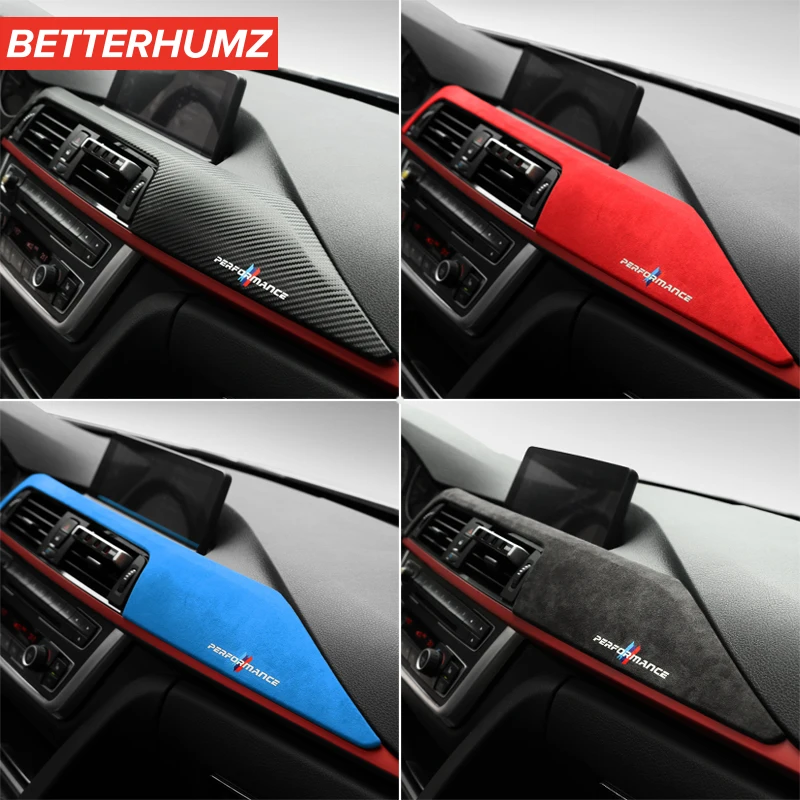 Для панели приборной автомобиля из алькантары отделка для BMW F30 F31 F32 F34 F36 3gt 3 4 серии аксессуары украшение