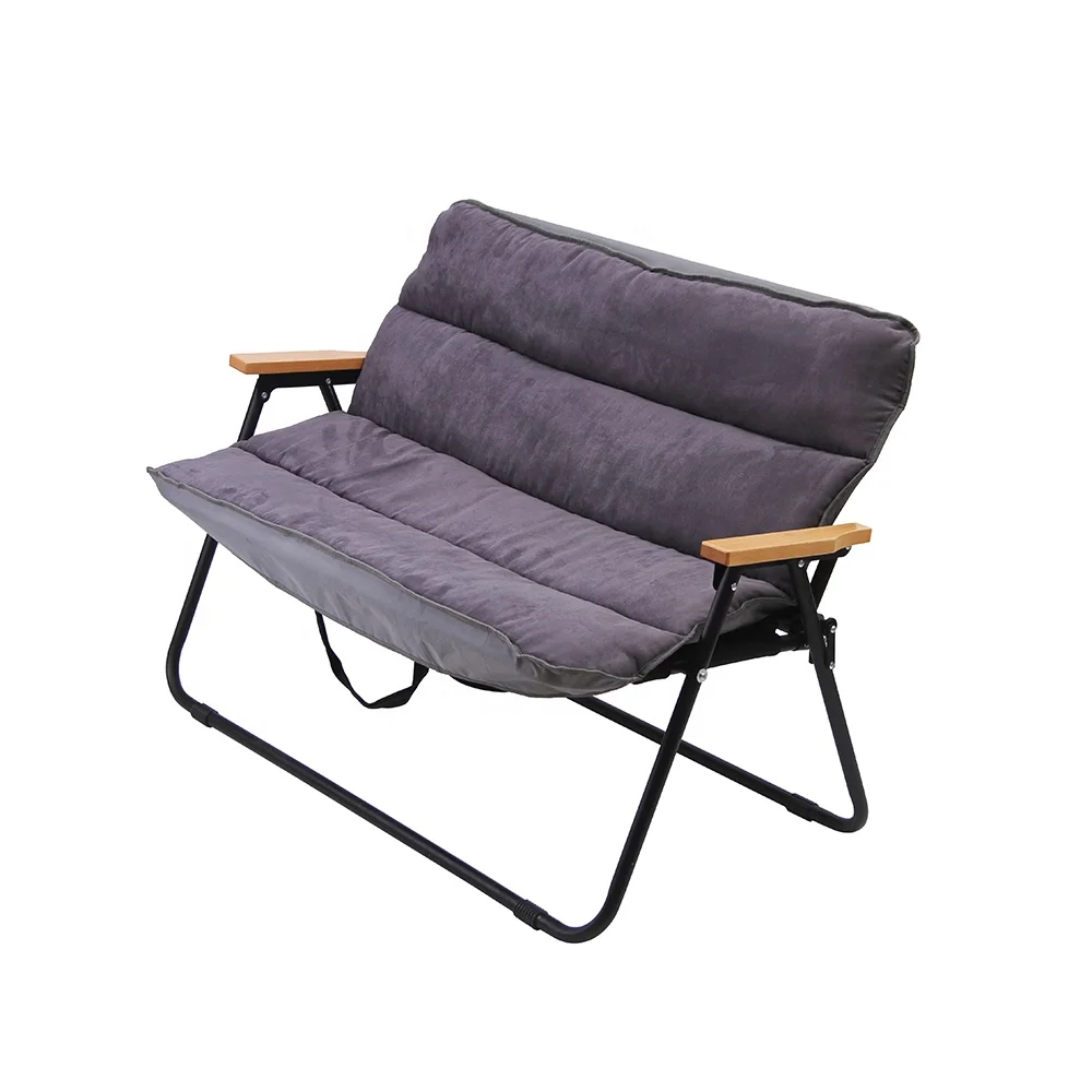 Tianye patio benches double seats beach camping long relax folding chair with padded