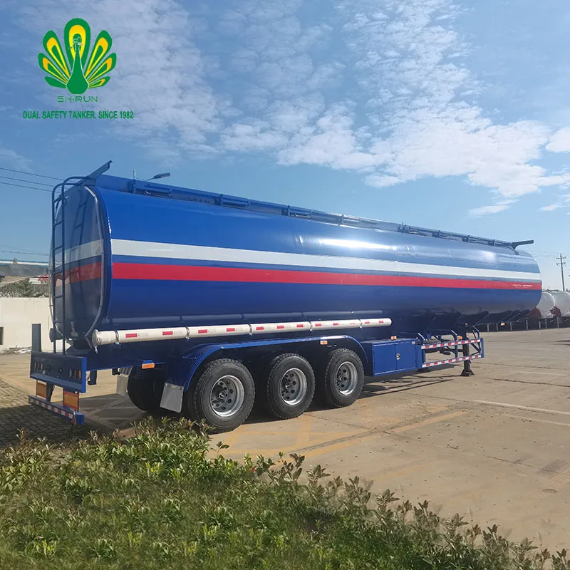 4-axis super large cubic gasoline diesel special trailer for transportation multi-compartment design Total length 13 meters