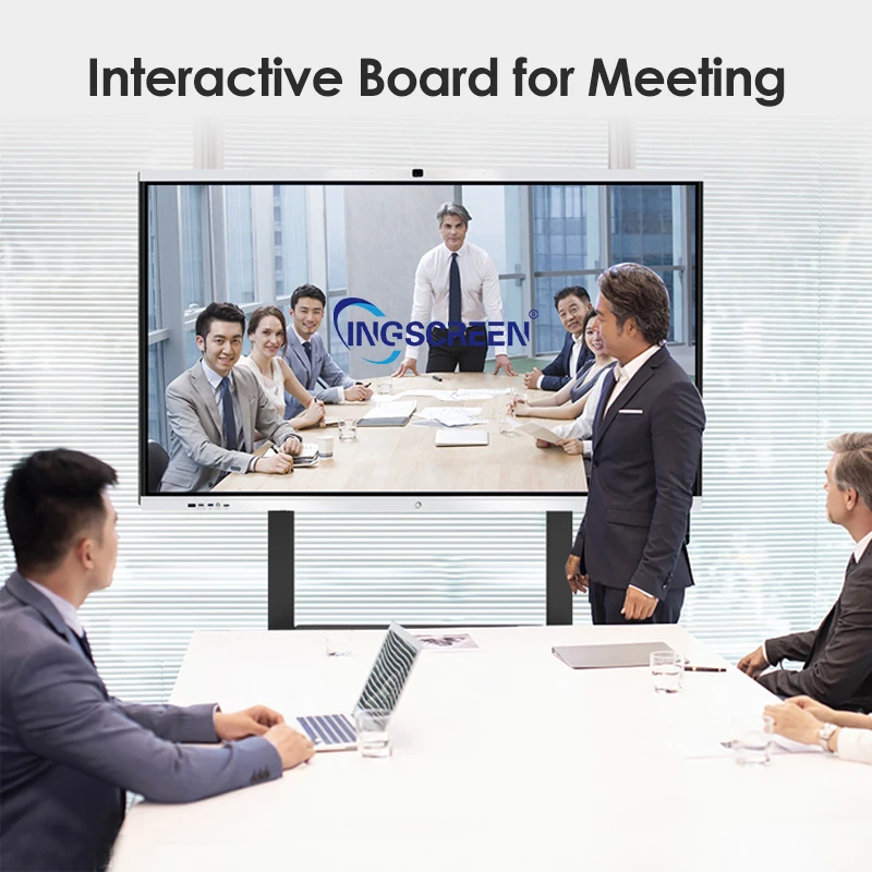 INGSCREEN 75 inch 12 series Smooth Writing Wireless screen sharing 120hz touch screen whiteboard school interactive flat panel