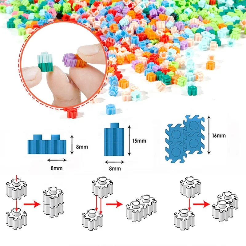 Wholesale Children Toys DIY Perler Beads Kit Bead 5mm Fuse Plastic Educational Toys Beads