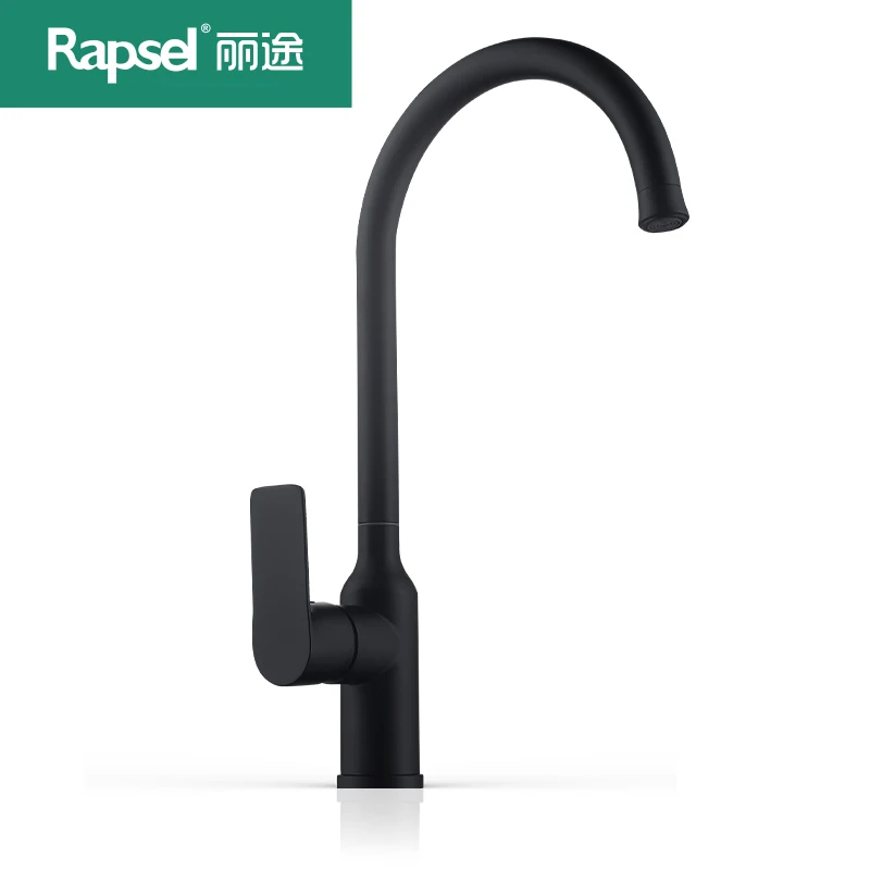 Hot and cold kitchen taps matte black stainless steel sink faucet facuet kitchen