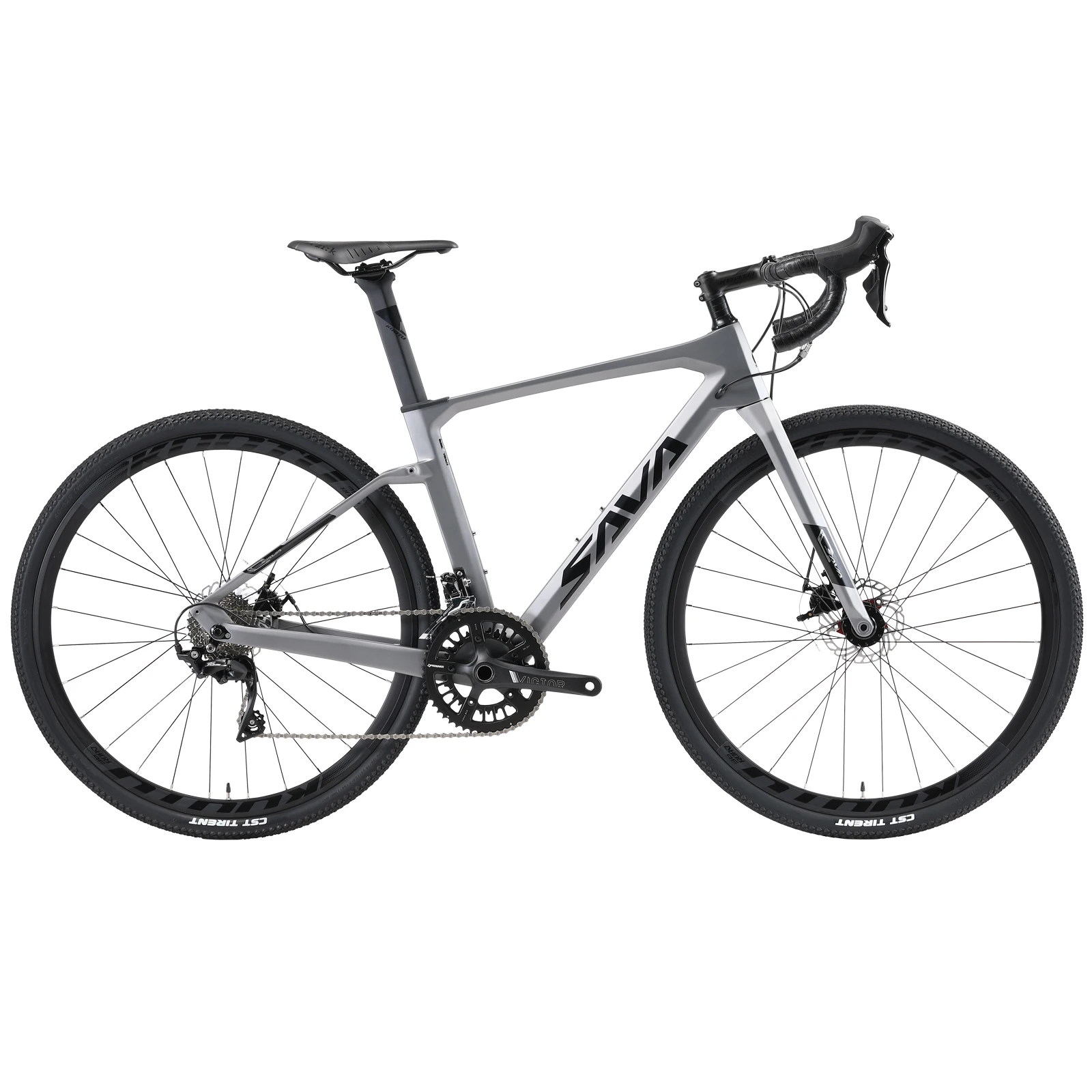 SAVA Gravel Road Bike 700x40C Carbon Fiber Bicycle with 40c Tires Road Bike Racing Gravel Bike 22 Speeds
