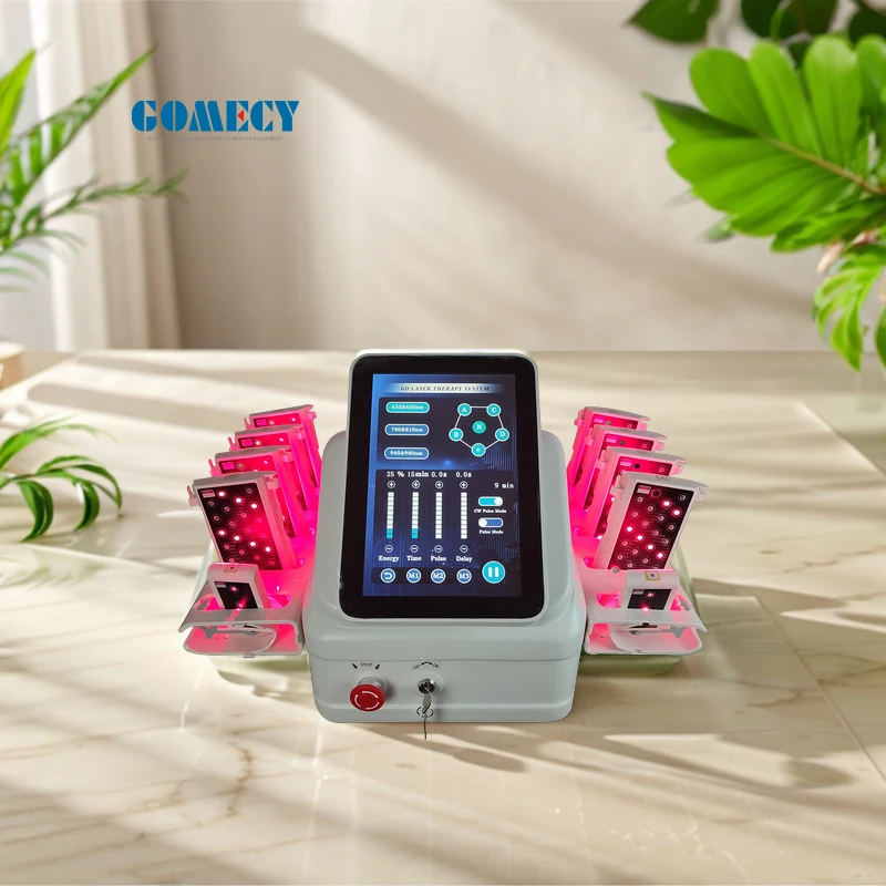 6D Lipo Laser Slimming Machine With 16 Pads 635nm 650nm 780nm 810nm 940nm 980nm Diode laser light therapy machine
