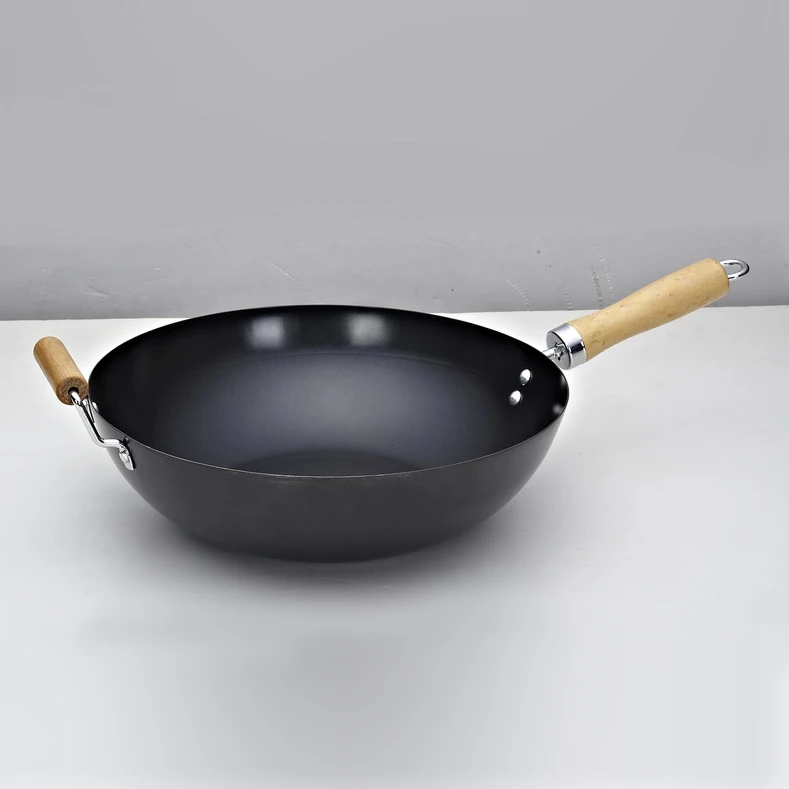 2021 большой китайский вок с антипригарным покрытием, яркий вок от производителя, 36 см