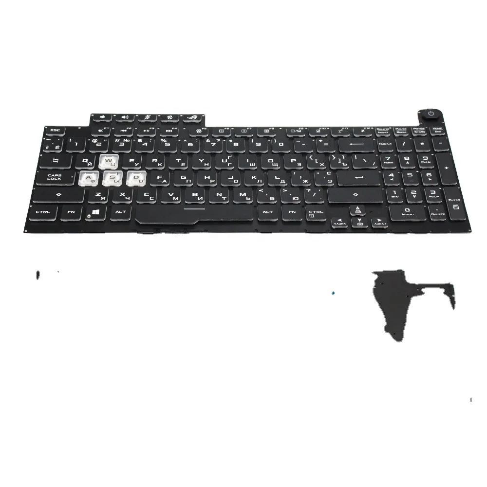 Backlight Replacement laptop keyboard G17 G731 G731GU G731GW series RU Black Notebook Keyboard