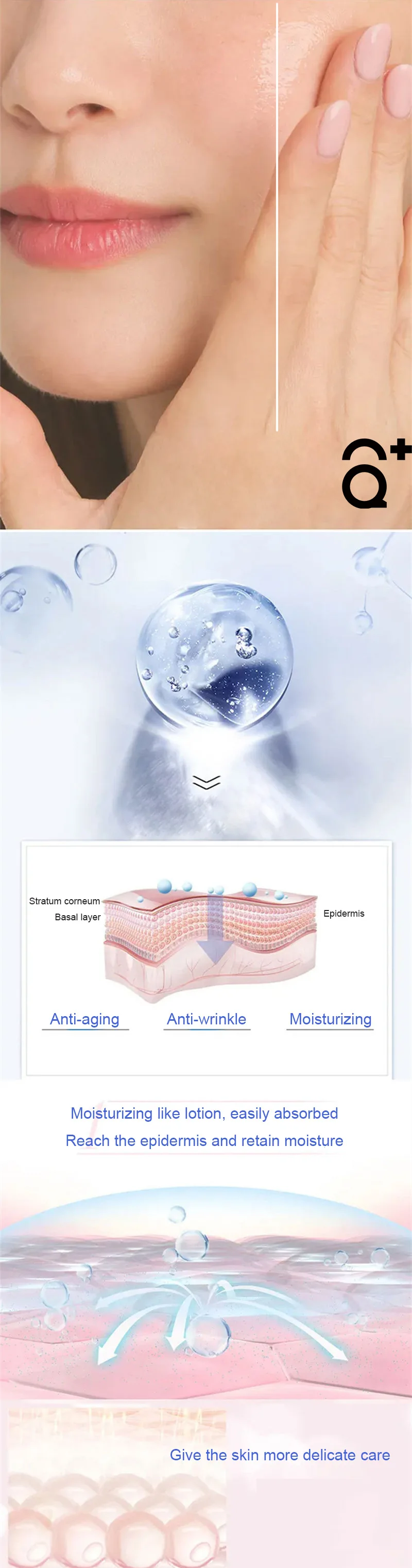 AQUA PLUS High Quality facial Cosmetics mesotherapy Hyaluronic Acid  For Face Care Facial serum