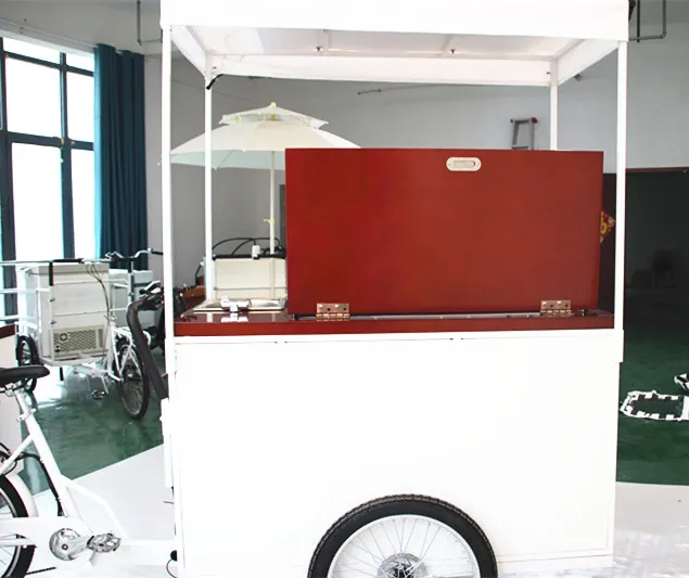 solar Ice cream tricycle ice cream bike with freezer and pedal assist trike