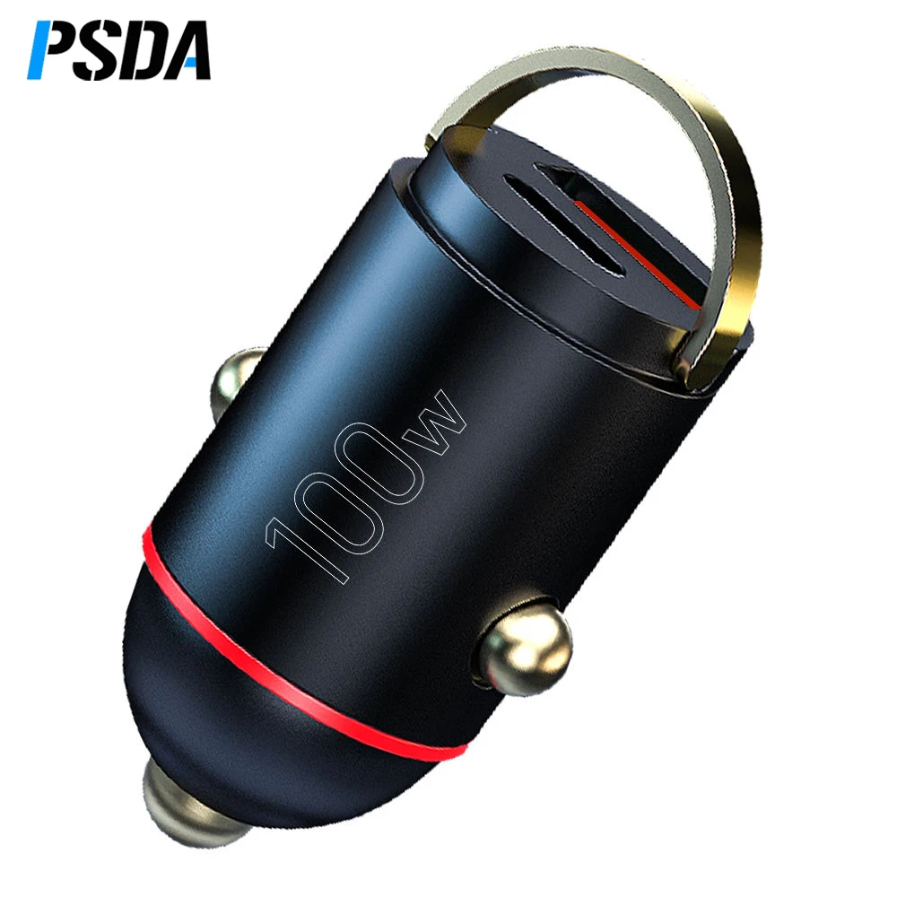 PSDA 100W QC3.0 Type C Car Charger 65W Super FlashCharge USB Car Adapter Quick Charge for Honor Vivo Oppo Huawei