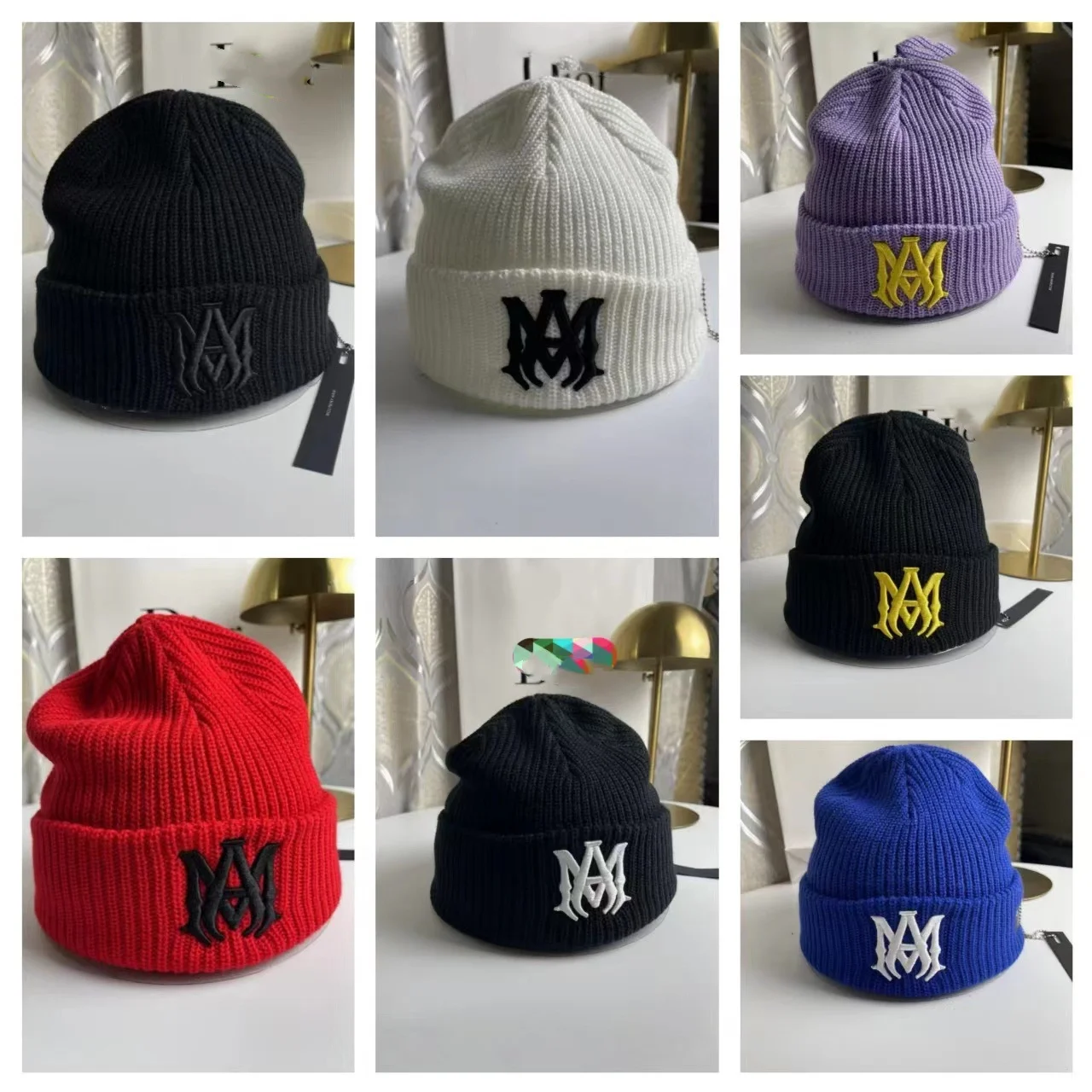 wholesale Designer luxury Famous brand hat unisex custom winter party knitted hat cap men women
