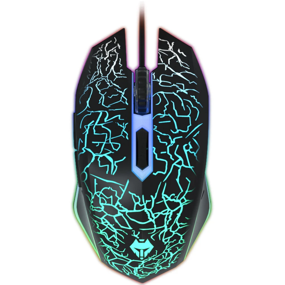 Проводная игровая мышь с RGB-подсветкой эргономичная программируемая для геймеров Windows ПК