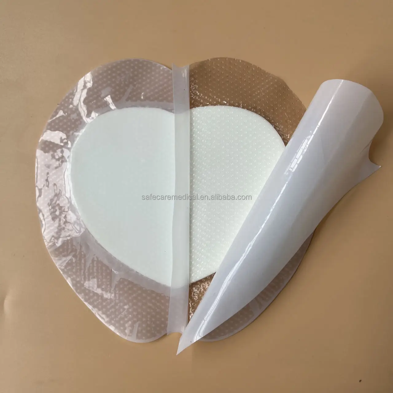 Medical-grade Silicone Foam Dressing with Border 18cmx18cm Sacrum Wound Healing Dressings