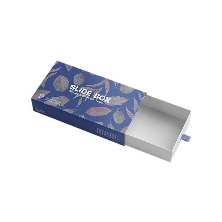 Pretty Good Quality 18x18x8.3cm Printed Drawer Slide Boxes Box Manufacturer USA