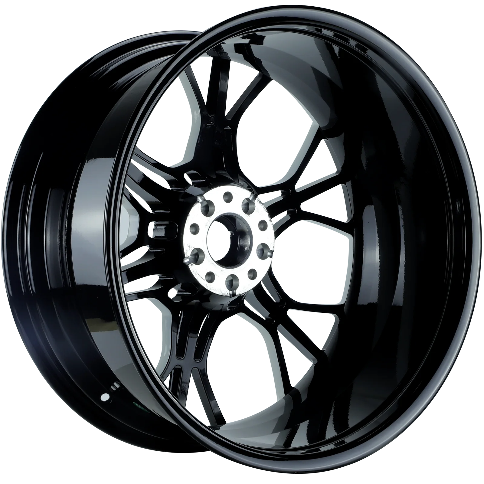 Forged Alloy Aluminum passenger car wheel black and white color 20inch 5*130