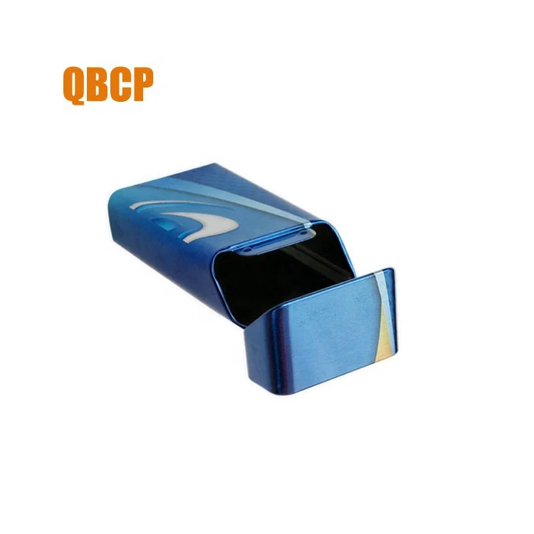 New fashion customized blank cigarette packs custom tobacco box printed metal tin manufacturer