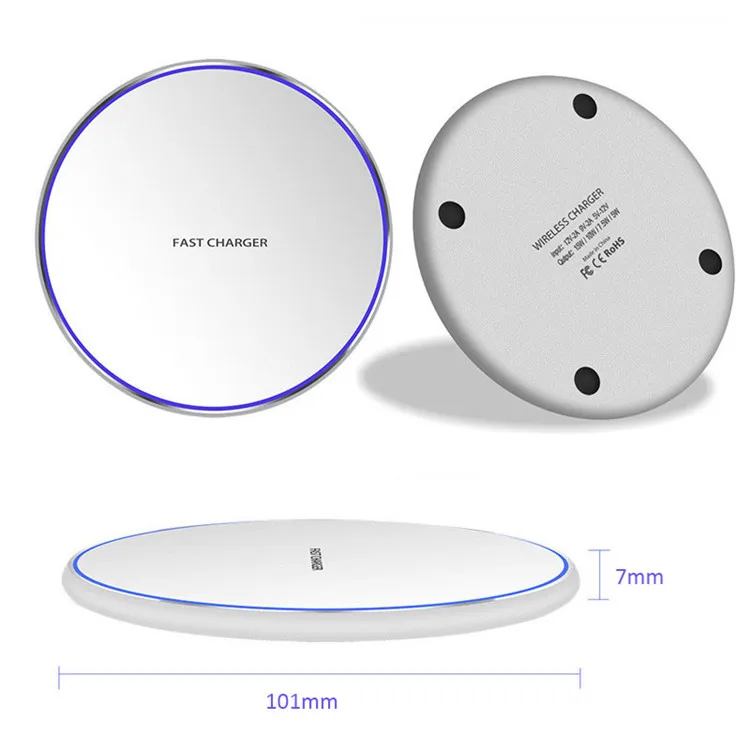 Portable Charger 10 W Fast Charging Mobile Phone Mag Nanami Magnet USB 2.0 Qi Wireless Chargers For Smart Phones Android
