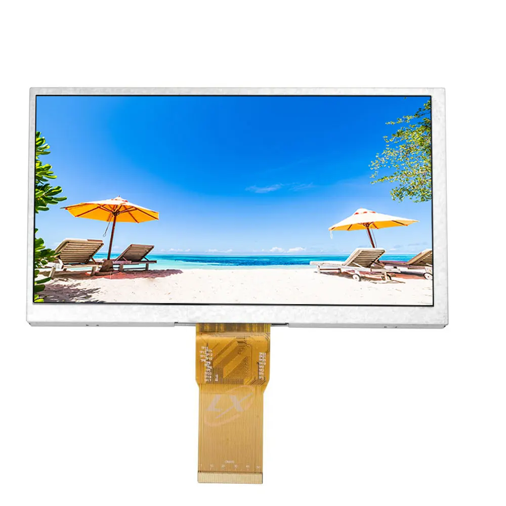 LXDisplay 7 inch IPS 1024*600 LCD Screen, factory price High Luminance RGB Interface LCD Monitors, Resistive/5-Point Capacitive