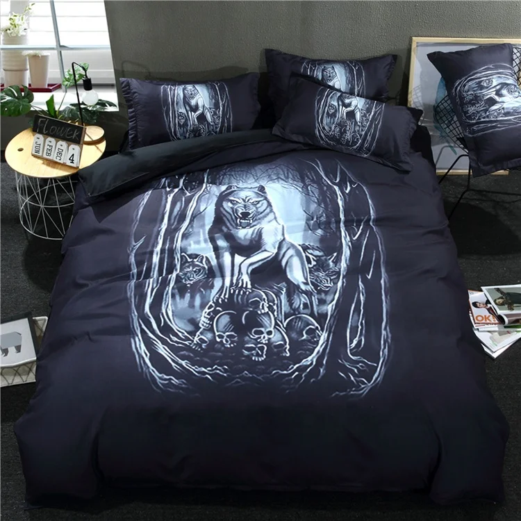 Home textile elegant bedding set luxury cotton 3d duvet cover set