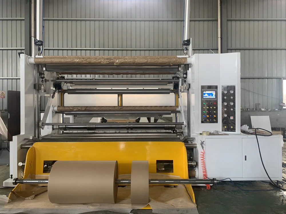 Automatic Jumbo Kraft Paper Roll Cutting Slitting Rewinding Machine